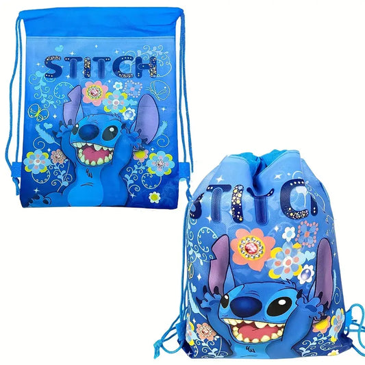 Stitch Waterproof DrawstrIng Bag (Blue)