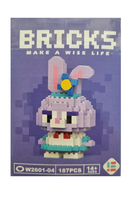 Purple Bunny - Nano Bricks Characters