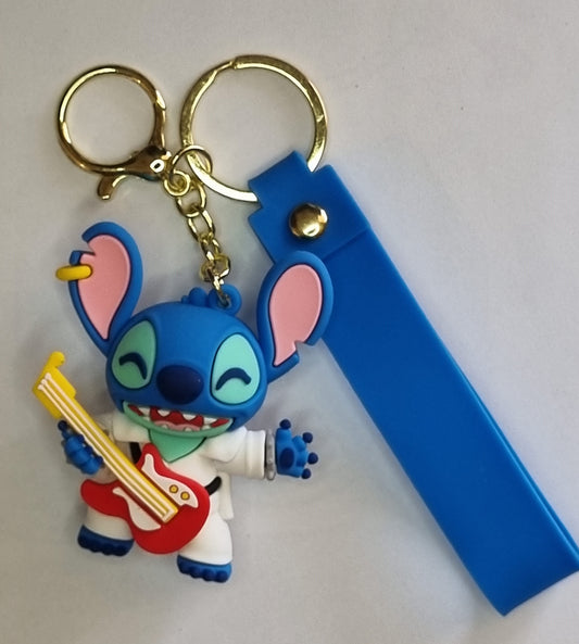 Stitch Elvis - Large Keychain