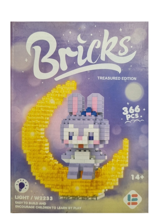 Purple Bunny Moonlight - Nano Bricks Character